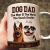 Dog Dad The Snack Dealer - Personalized Mug Dog Dad The Snack Dealer - Personalized Mug