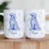 Dog Lover French Style Gift Toile De Jouy Chinoiseries - Personalized Mug Dog Lover French Style Gift Toile De Jouy Chinoiseries - Personalized Mug