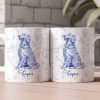 Dog Lover French Style Gift Toile De Jouy Chinoiseries - Personalized Mug Dog Lover French Style Gift Toile De Jouy Chinoiseries - Personalized Mug