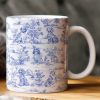 Dog Lover Toile De Jouy French Style - Personalized Mug Dog Lover Toile De Jouy French Style - Personalized Mug