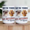 Dog Lovers' Personalized Mug No Returns Design, Gift for Couples Dog Lovers' Personalized Mug No Returns Design, Gift for Couples
