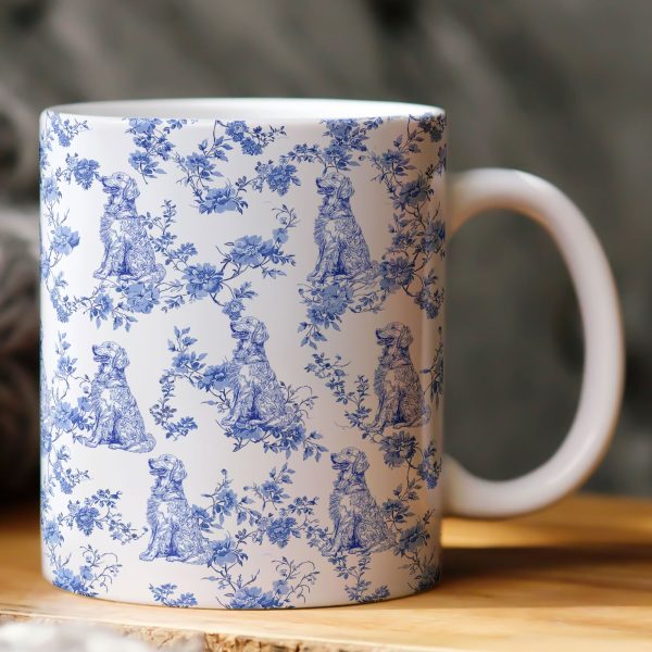 Dog Mom - Toile De Jouy Version - Personalized Mug Dog Mom - Toile De Jouy Version - Personalized Mug