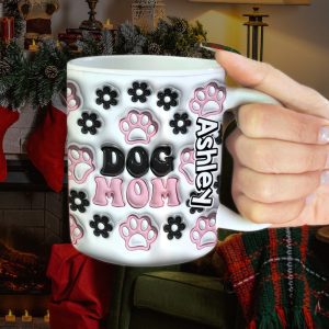 Dog Mom 02huhn281023 Personalized White Edge-to-edge Mug