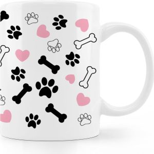Dog Mom Coffee Mug Dog Lover Gift for Dog Mom Women Grandma, Birthday Christmas Gift