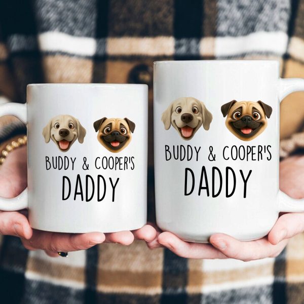 Dog Mom, Dog Dad, Dog Lovers - Custom With Dog Breeds Cute Cartoon - Personalized Mug Dog Mom, Dog Dad, Dog Lovers - Custom With Dog Breeds Cute Cartoon - Personalized Mug