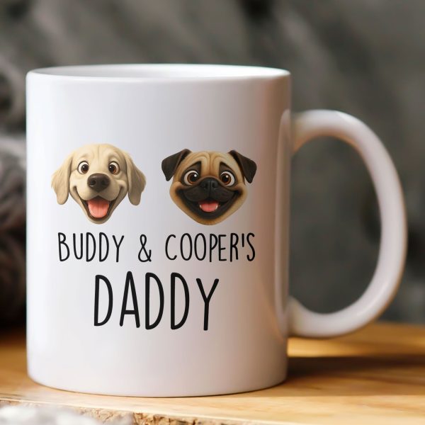 Dog Mom, Dog Dad, Dog Lovers - Custom With Dog Breeds Cute Cartoon - Personalized Mug Dog Mom, Dog Dad, Dog Lovers - Custom With Dog Breeds Cute Cartoon - Personalized Mug