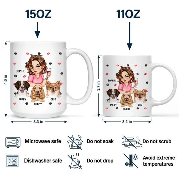 Dog Mom Not Like A Regular Mom - Personalized Mug Dog Mom Not Like A Regular Mom - Personalized Mug