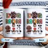 Dog Mom, Paw Print and Dogs - Personalized Custom Coffee Mug - DOG028_MG Dog Mom, Paw Print and Dogs - Personalized Custom Coffee Mug - DOG028_MG