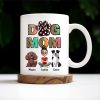Dog Mom, Paw Print and Dogs - Personalized Custom Coffee Mug - DOG028_MG Dog Mom, Paw Print and Dogs - Personalized Custom Coffee Mug - DOG028_MG
