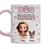 Dog Mom With Cherry - Personalized Custom 3D Inflated Effect Accent Mug - Gift For Her, Pet Lover | CLP16.V3 HH01 Dog Mom With Cherry - Personalized Custom 3D Inflated Effect Accent Mug - Gift For Her, Pet Lover | CLP16.V3 HH01
