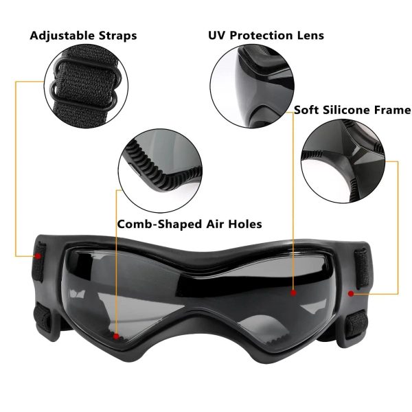Dog Sunglasses for Small Dogs - UV Protection Eyewear for Pets Dog Sunglasses for Small Dogs - UV Protection Eyewear for Pets
