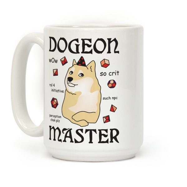 Dogeon Master Doge DM Coffee Mug Dogeon Master Doge DM Coffee Mug