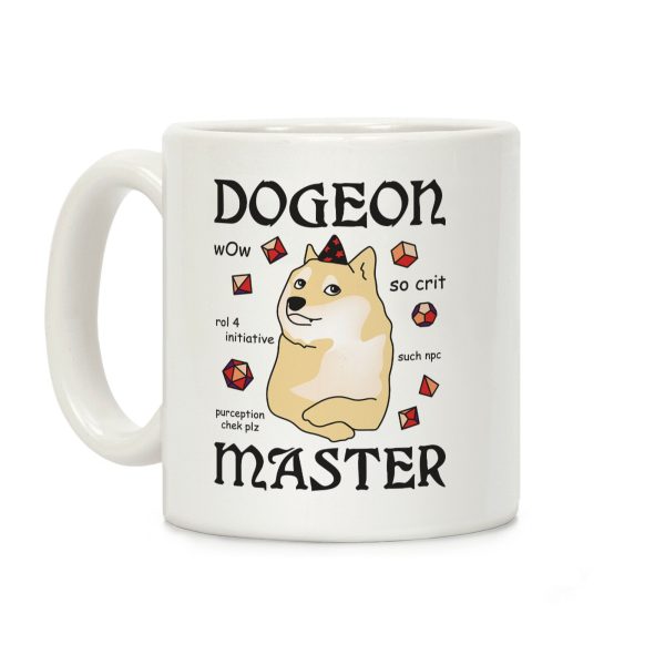 Dogeon Master Doge DM Coffee Mug Dogeon Master Doge DM Coffee Mug