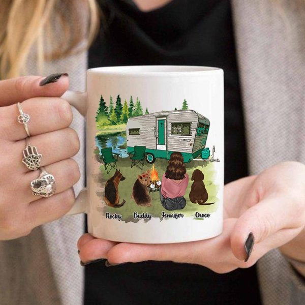 Dogs & Camping Make Me Happy - Personalized Mug Dogs & Camping Make Me Happy - Personalized Mug