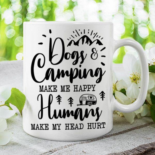Dogs & Camping Make Me Happy - Personalized Mug Dogs & Camping Make Me Happy - Personalized Mug