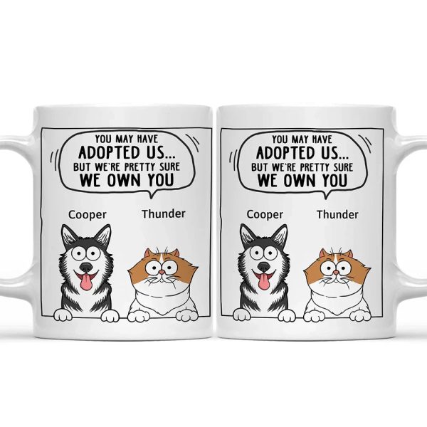 Dogs & Cats We Own You - Personalized Mug Dogs & Cats We Own You - Personalized Mug