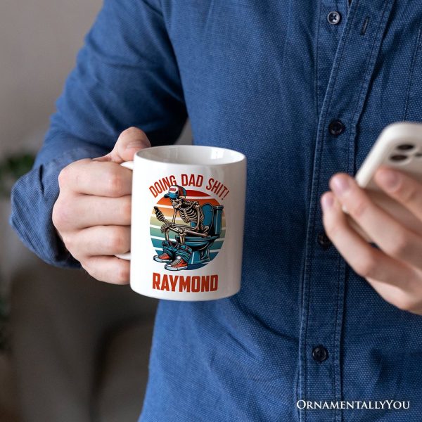 Doing Dad Stuff Personalized Mug, Cool Dad Gift with Custom Name Doing Dad Stuff Personalized Mug, Cool Dad Gift with Custom Name