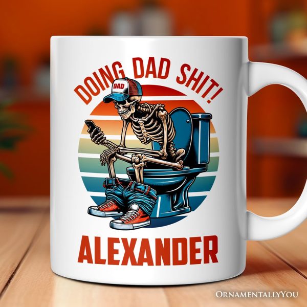Doing Dad Stuff Personalized Mug, Cool Dad Gift with Custom Name Doing Dad Stuff Personalized Mug, Cool Dad Gift with Custom Name