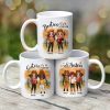 Doll Best Friends Besties Standing Fall Season Personalized Mug (11oz)