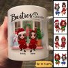 Doll Best Friends Sisters Christmas Front Door Personalized Mug Doll Best Friends Sisters Christmas Front Door Personalized Mug