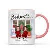 Doll Best Friends Sisters Christmas Front Door Personalized Mug Doll Best Friends Sisters Christmas Front Door Personalized Mug