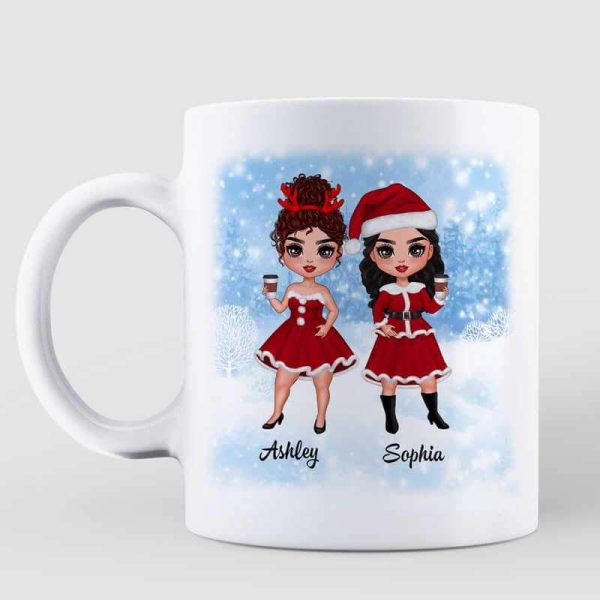 Doll Besties There Is No Greater Gift Winter Gift For Besties Sisters Siblings Personalized Mug Doll Besties There Is No Greater Gift Winter Gift For Besties Sisters Siblings Personalized Mug