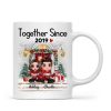 Doll Couple Together Since Front Porch Christmas Personalized Mug Doll Couple Together Since Front Porch Christmas Personalized Mug