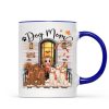 Doll Dog Mom Fall Season Front Porch Personalized Mug Doll Dog Mom Fall Season Front Porch Personalized Mug