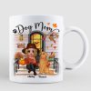 Doll Dog Mom Fall Season Front Porch Personalized Mug Doll Dog Mom Fall Season Front Porch Personalized Mug