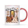 Doll Dog Mom Fall Season Front Porch Personalized Mug Doll Dog Mom Fall Season Front Porch Personalized Mug