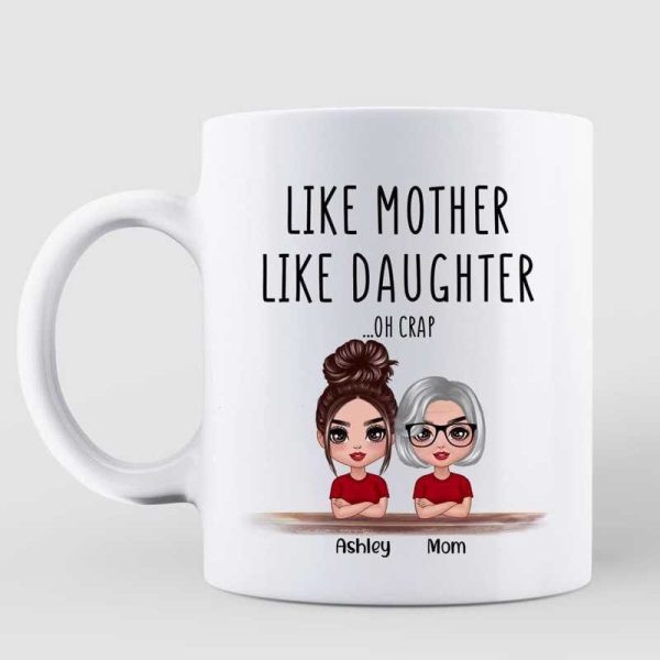 Doll Family Like Father Mother Like Son Daughter Gift Personalized Mug Doll Family Like Father Mother Like Son Daughter Gift Personalized Mug