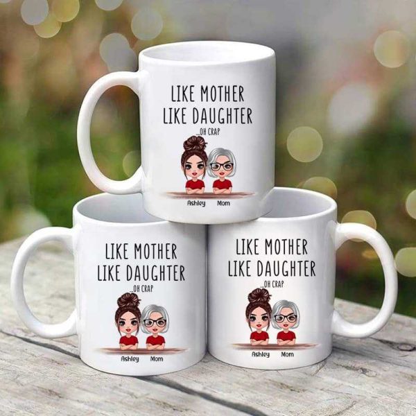 Doll Family Like Father Mother Like Son Daughter Gift Personalized Mug Doll Family Like Father Mother Like Son Daughter Gift Personalized Mug