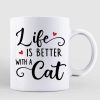 Doll Girl And Cats Under Tree Fall Season Personalized Mug Doll Girl And Cats Under Tree Fall Season Personalized Mug