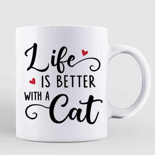 Doll Girl And Cats Under Tree Fall Season Personalized Mug Doll Girl And Cats Under Tree Fall Season Personalized Mug