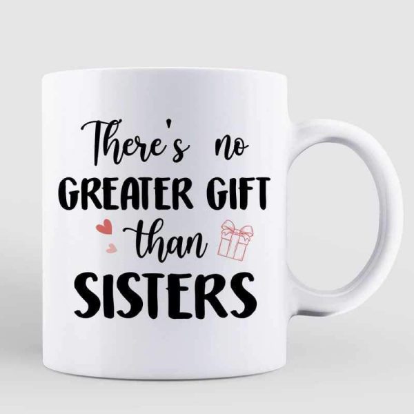 Doll Girls Gift For Besties Sisters Siblings Pink Heart Christmas Personalized Mug Doll Girls Gift For Besties Sisters Siblings Pink Heart Christmas Personalized Mug