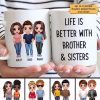 Doll Life Is Better Brothers Sisters Family Gift Personalized Mug Doll Life Is Better Brothers Sisters Family Gift Personalized Mug