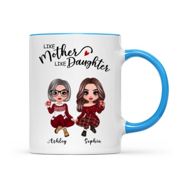 Doll Like Mother Like Daughters Christmas Personalized Mug