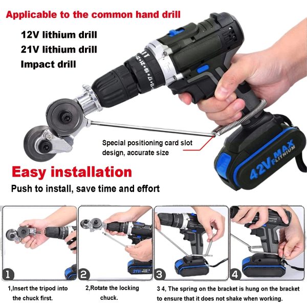 Double Headed Electric Drill Plate Cutter Double Headed Electric Drill Plate Cutter