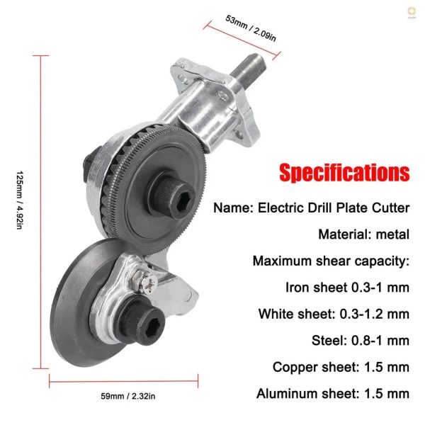 Double Headed Electric Drill Plate Cutter Double Headed Electric Drill Plate Cutter