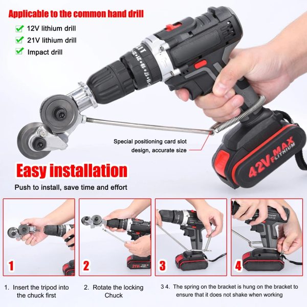 Double Headed Electric Drill Plate Cutter Double Headed Electric Drill Plate Cutter