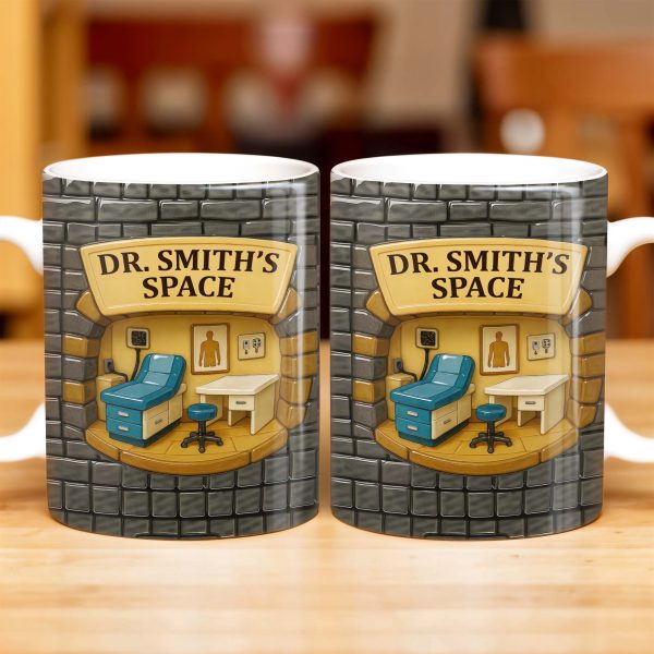 Dr. Smith's Space, Office, Chair, And Desk - Personalized Custom Coffee Mug - DOC007_MG Dr. Smith's Space, Office, Chair, And Desk - Personalized Custom Coffee Mug - DOC007_MG