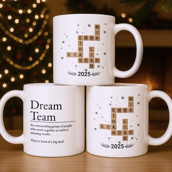 Dream Team, Achieve Amazing Results Together - Personalized Custom Coffee Mug - COL123_MG Dream Team, Achieve Amazing Results Together - Personalized Custom Coffee Mug - COL123_MG