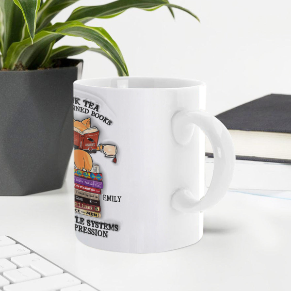 Drink Tea Read Banned Books Dismantle Systems Of Oppression - Personalized Ceramic Coffee Mug. Drink Tea Read Banned Books Dismantle Systems Of Oppression - Personalized Ceramic Coffee Mug.
