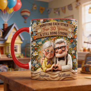 DSNY Annoying Each Other And Still Going Strong - Personalized Accent Mug - Gift For Couples NL122