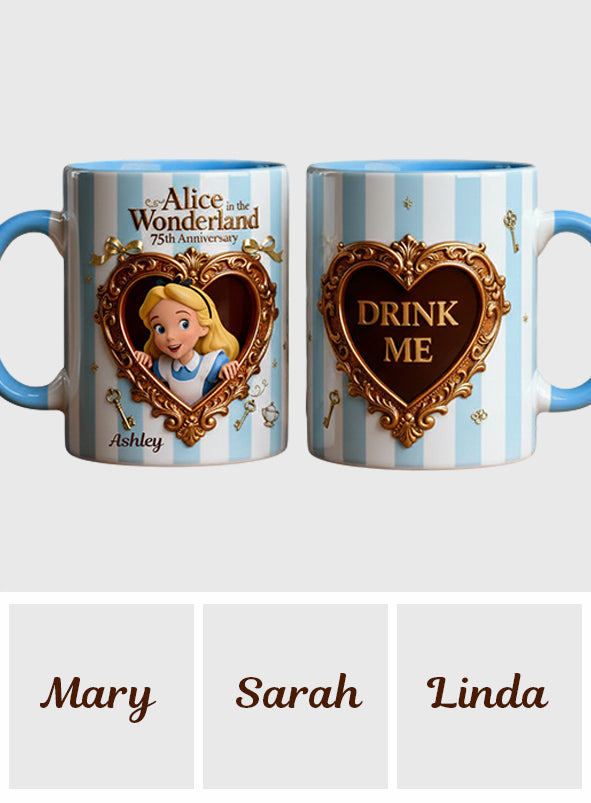 DSNY Girl In Wonderland 76th Anniversary - Personalized Accent Mug - Gift For Movie Fans NL122 DSNY Girl In Wonderland 76th Anniversary - Personalized Accent Mug - Gift For Movie Fans NL122