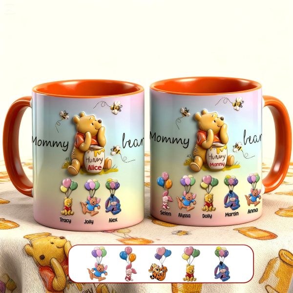DSNY Honey Bear - Personalized Accent Mug - Gift For Grandma, Mom, Kids, Mother's Day HH01