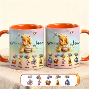 DSNY Honey Bear - Personalized Accent Mug - Gift For Grandma, Mom, Kids, Mother's Day HH01