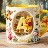 DSNY Honey Bear Anniversary 100 Years Of Friendship - Personalized Initial Alphabet Accent Mug - Gift For Movie Fans HH01 DSNY Honey Bear Anniversary 100 Years Of Friendship - Personalized Initial Alphabet Accent Mug - Gift For Movie Fans HH01