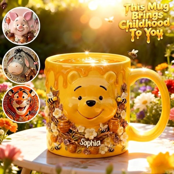 DSNY Honey Bear Celebrate Our 100 Years Of Friendship - Personalized Accent Mug - Gift For Movie Fans NL122 DSNY Honey Bear Celebrate Our 100 Years Of Friendship - Personalized Accent Mug - Gift For Movie Fans NL122