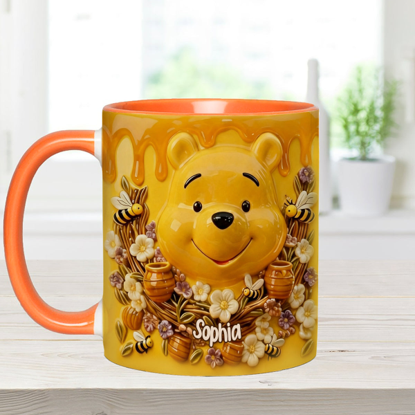 DSNY Honey Bear Celebrate Our 100 Years Of Friendship - Personalized Accent Mug - Gift For Movie Fans NL122 DSNY Honey Bear Celebrate Our 100 Years Of Friendship - Personalized Accent Mug - Gift For Movie Fans NL122
